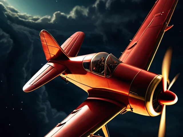 Aviator crash game tile with a red plane climbing a golden multiplier curve